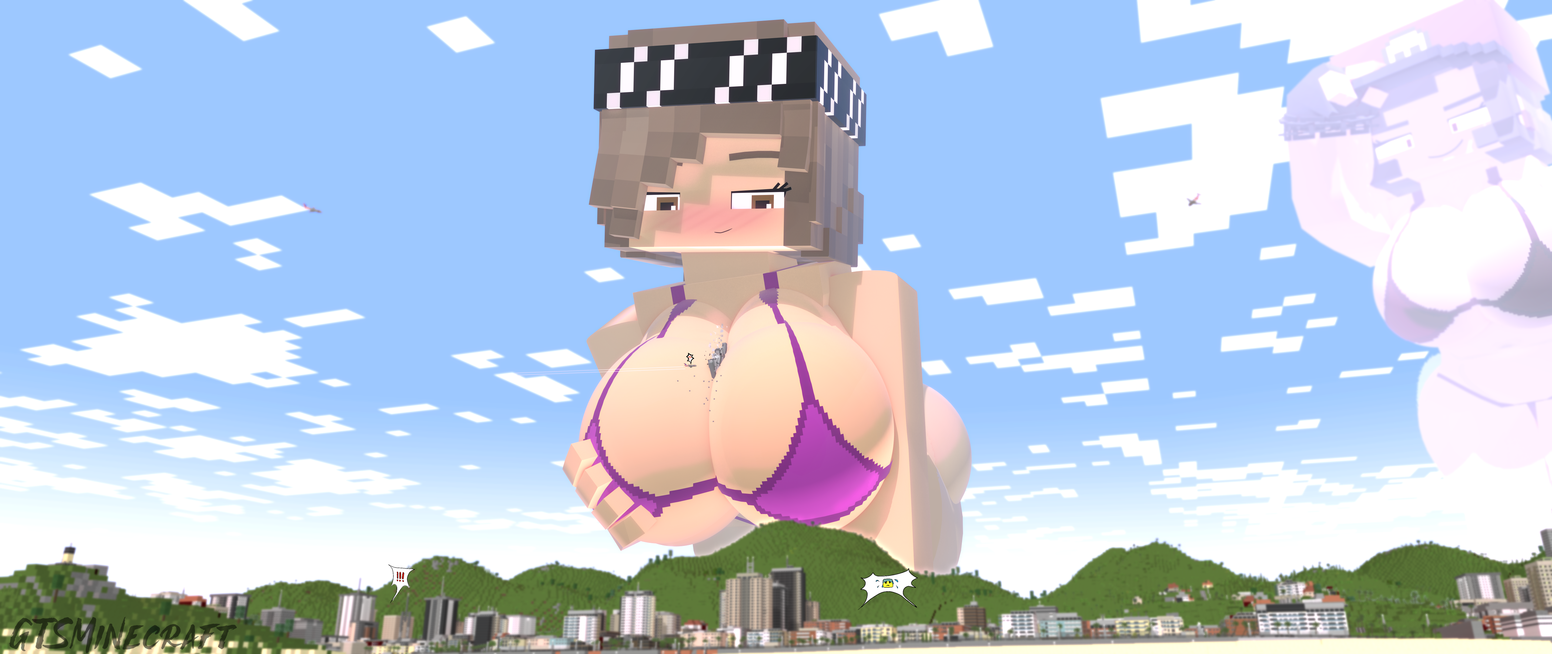 nipple closeup Best of Giantess boob crush