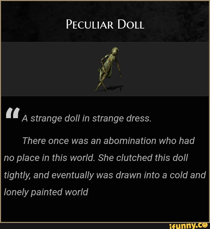 peculiar doll