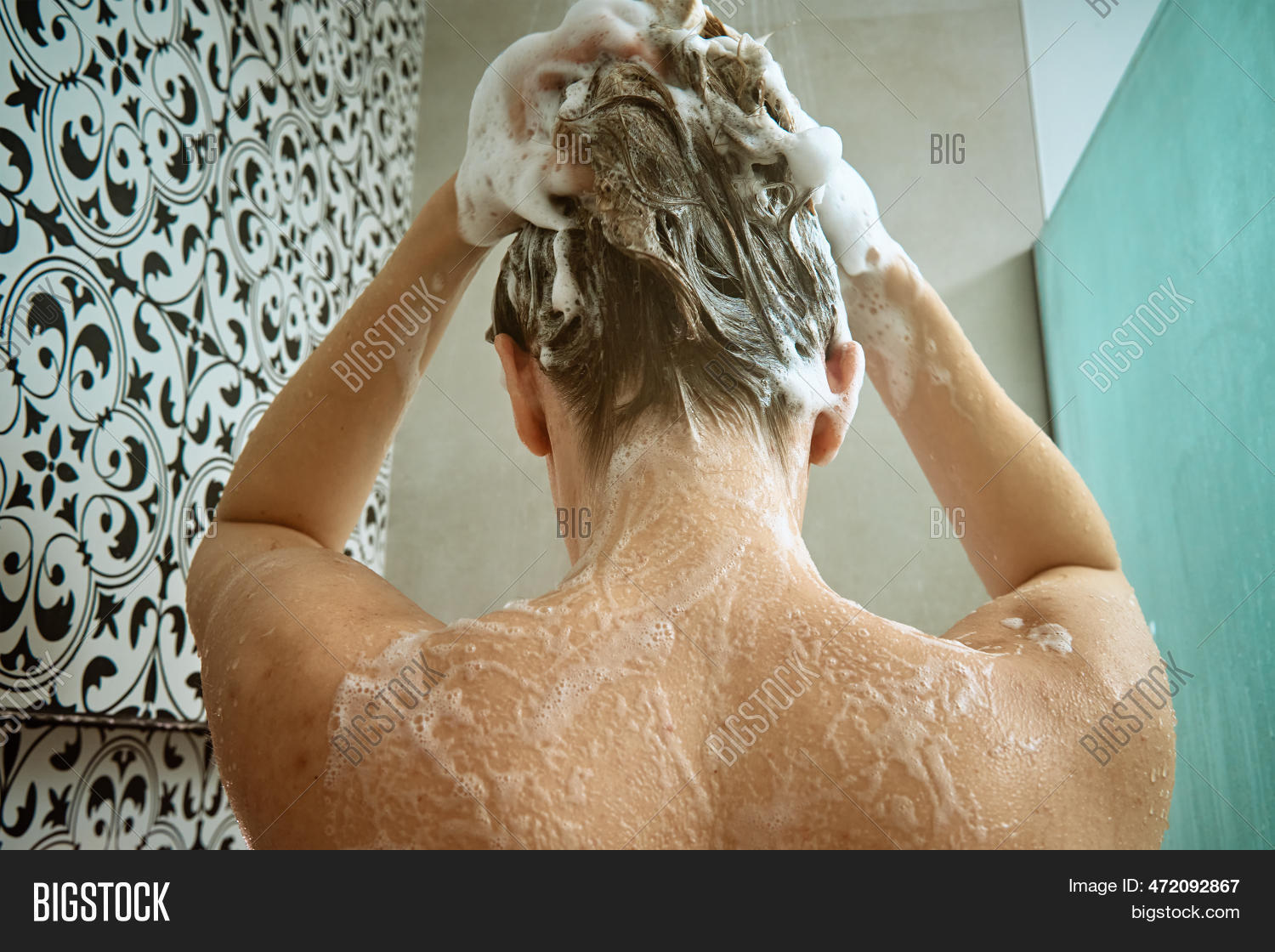 naked lady in shower