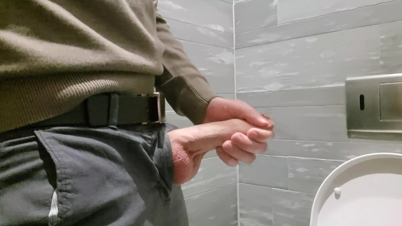 Best of Public bathroom jerk off