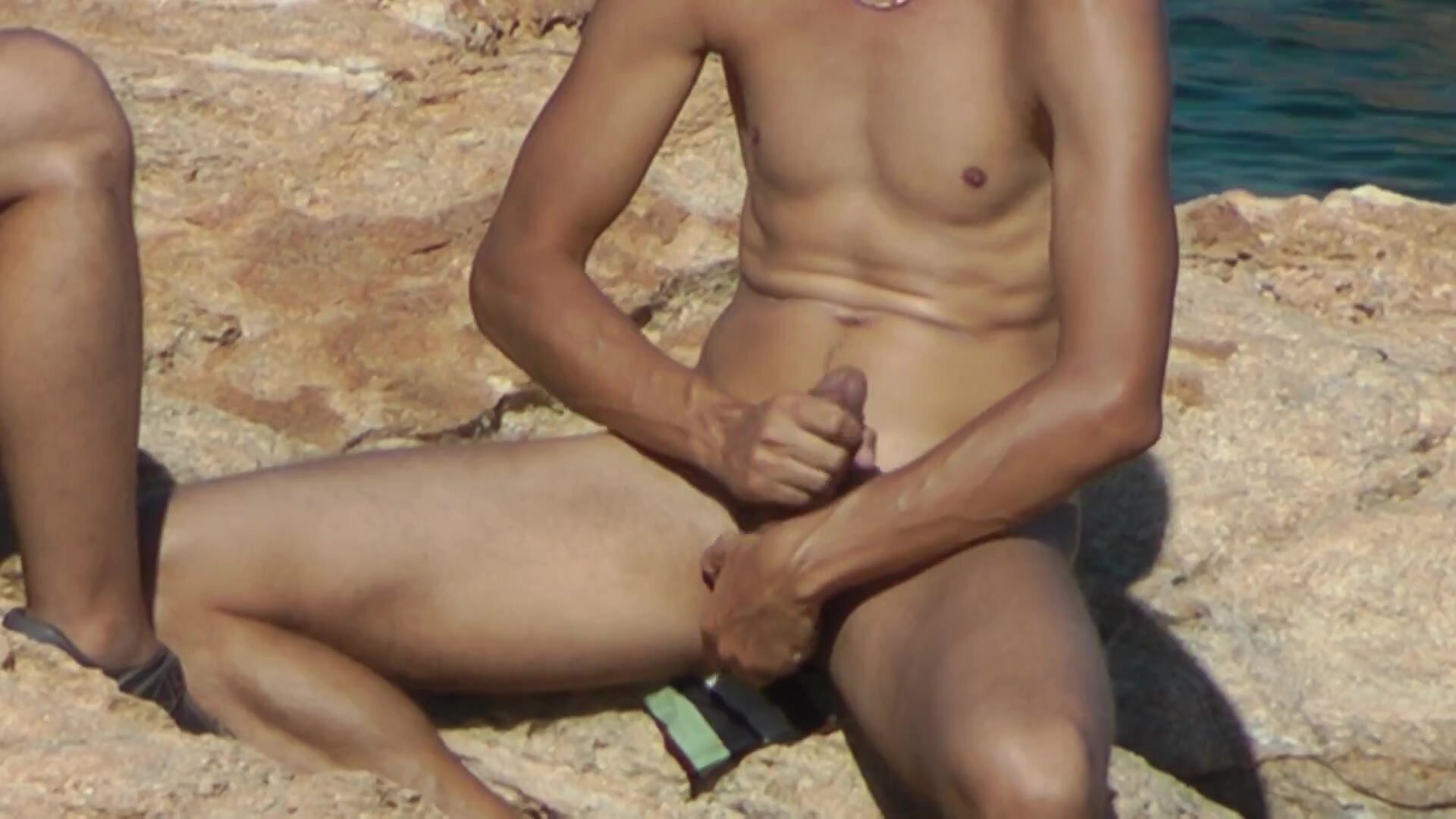 chris dial add jerk off at the beach photo