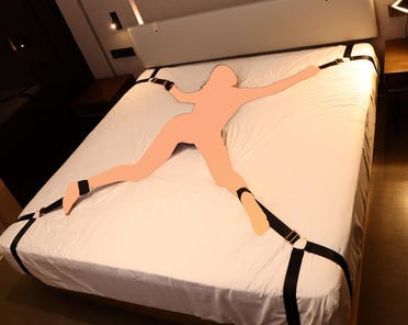 adele farrow recommends spread eagle tied to bed pic