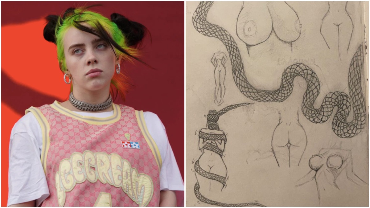 billie eilish tits nude