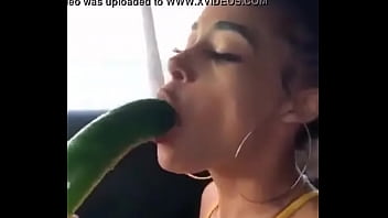 Deepthroating Cucumber huge coxks