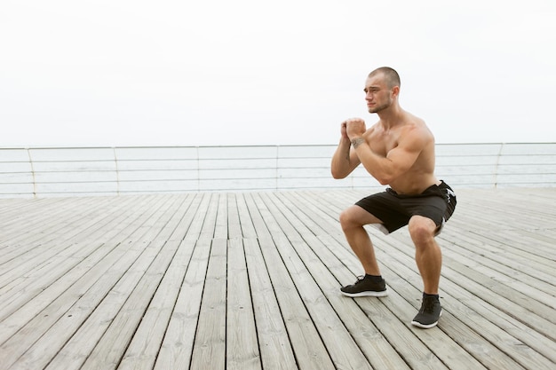 naked male exercise